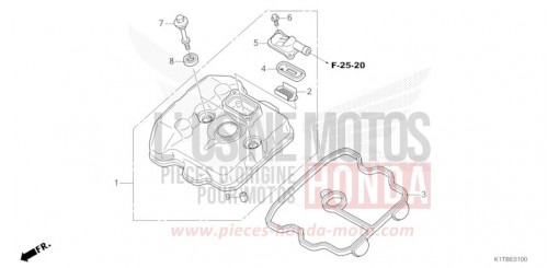 CYLINDER HEAD COVER CRF300LAS de 2025